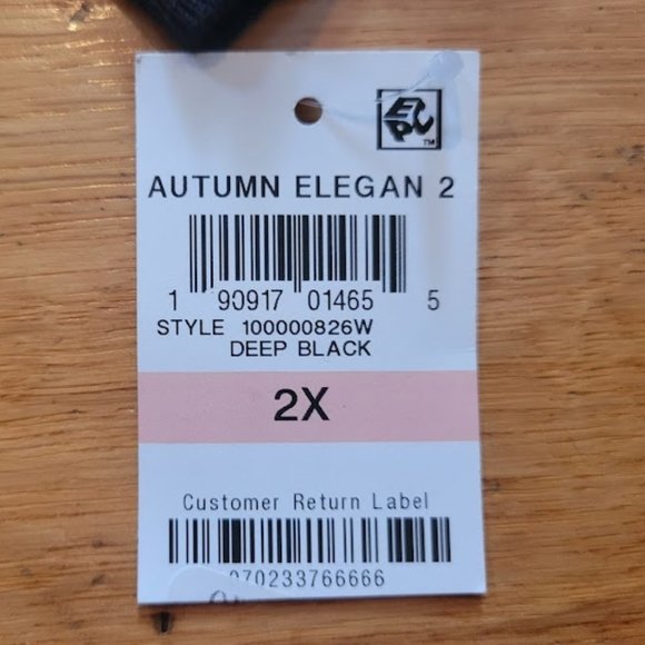 Black Charter Club Top - 2X - Picture 5 of 7